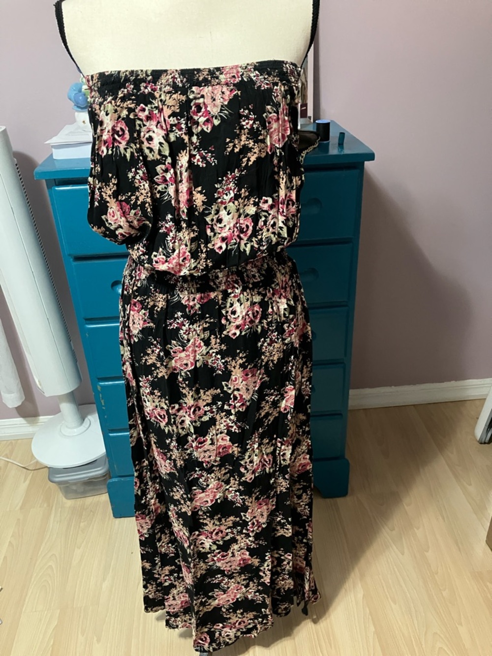 mandee Strapless Jumper WithPink Floral Print
